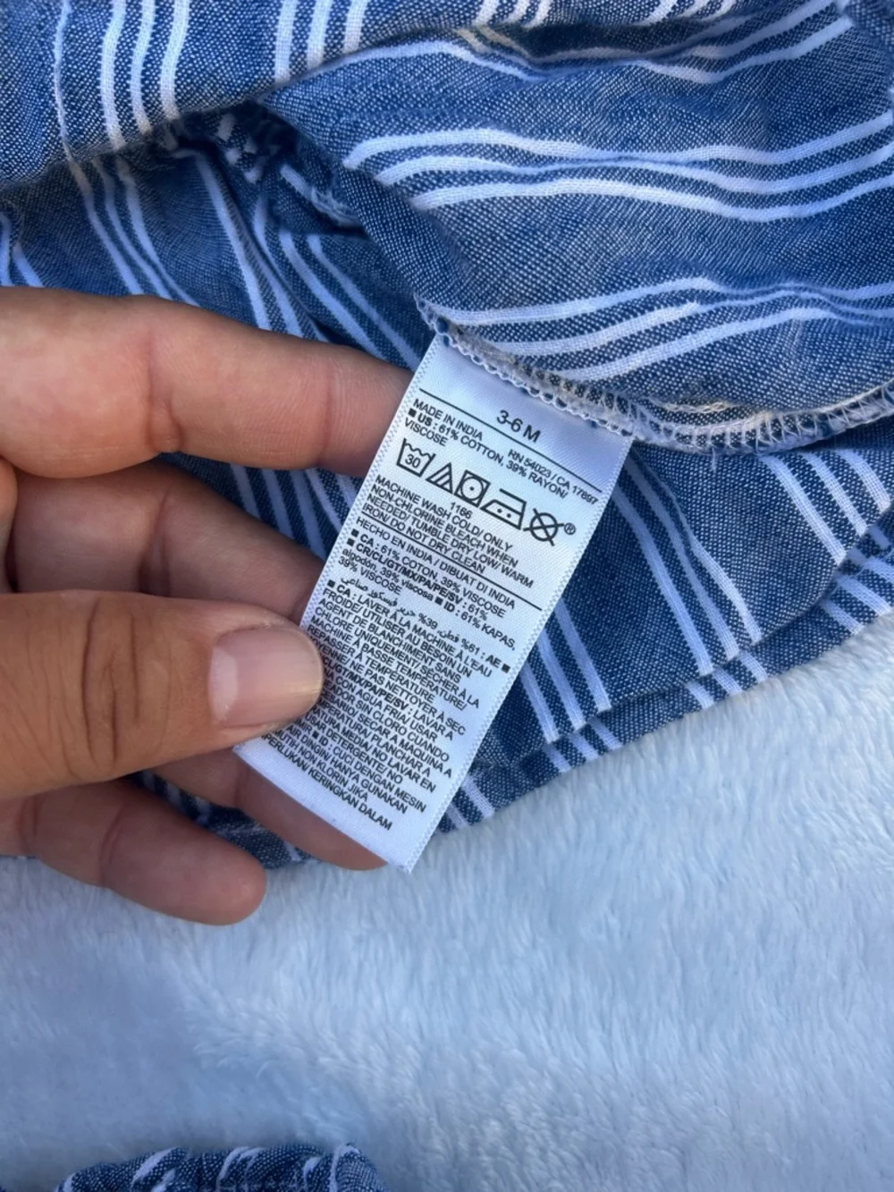 Old Navy Blue & White Striped Toddler Two-Piece Set